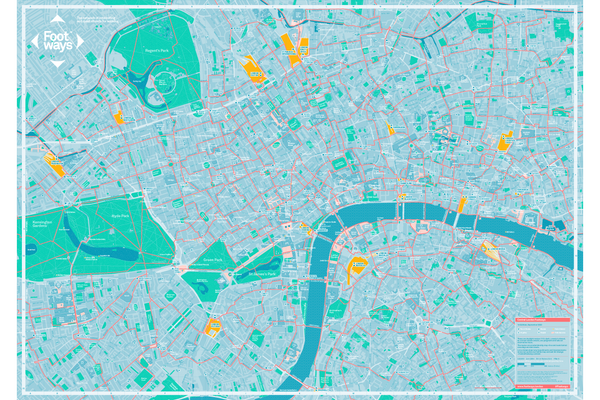 Flat Central London Footways - Map