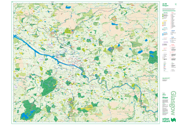 Flat Glasgow Urban Nature Map