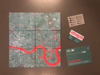 Postcard maps of London - set of 6