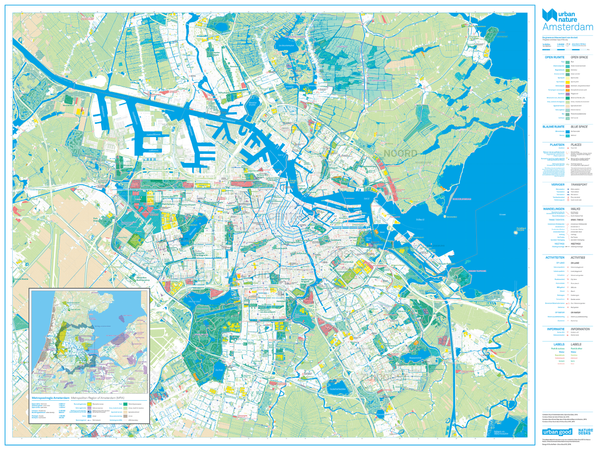 Flat Amsterdam map